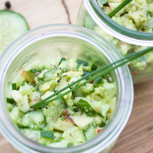avocado cetriolo e mela