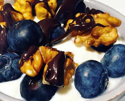 Crema di ricotta con noci